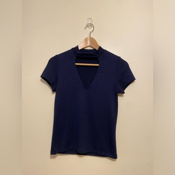 Wilfred Tops - Wilfred Deep Aritzia Blue Short Sleeve Top. Size S